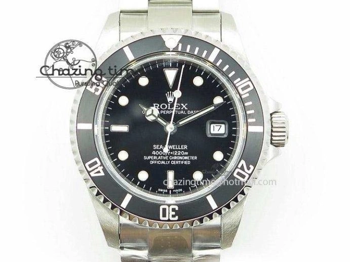 0418 ModernLook Yacht-Master 116655 SS JF Best Edition Ceramic Bezel On Rubber Strap SA 3850